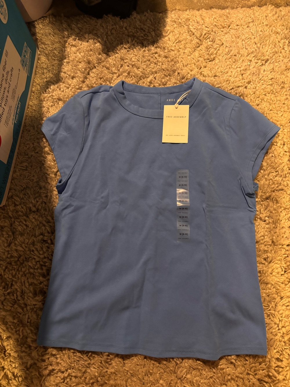Women's Blue Crewneck baby T